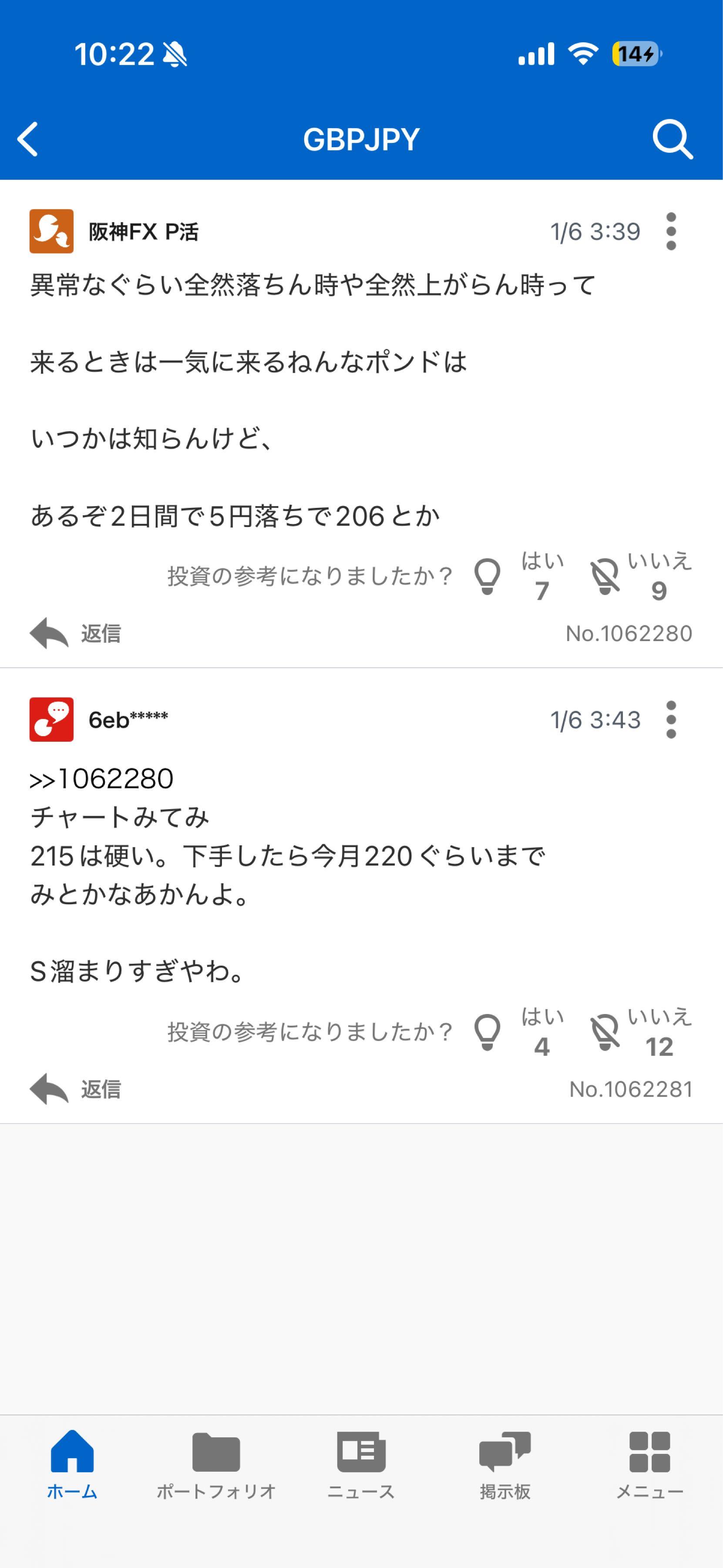 No.1062732 こんときまだ210円ね、 チ… - イギリス ポンド / 日本 円【gbpjpy】の掲示板  2025/12/23〜2026/01/16 - FX、為替掲示板 - Yahoo!ファイナンス