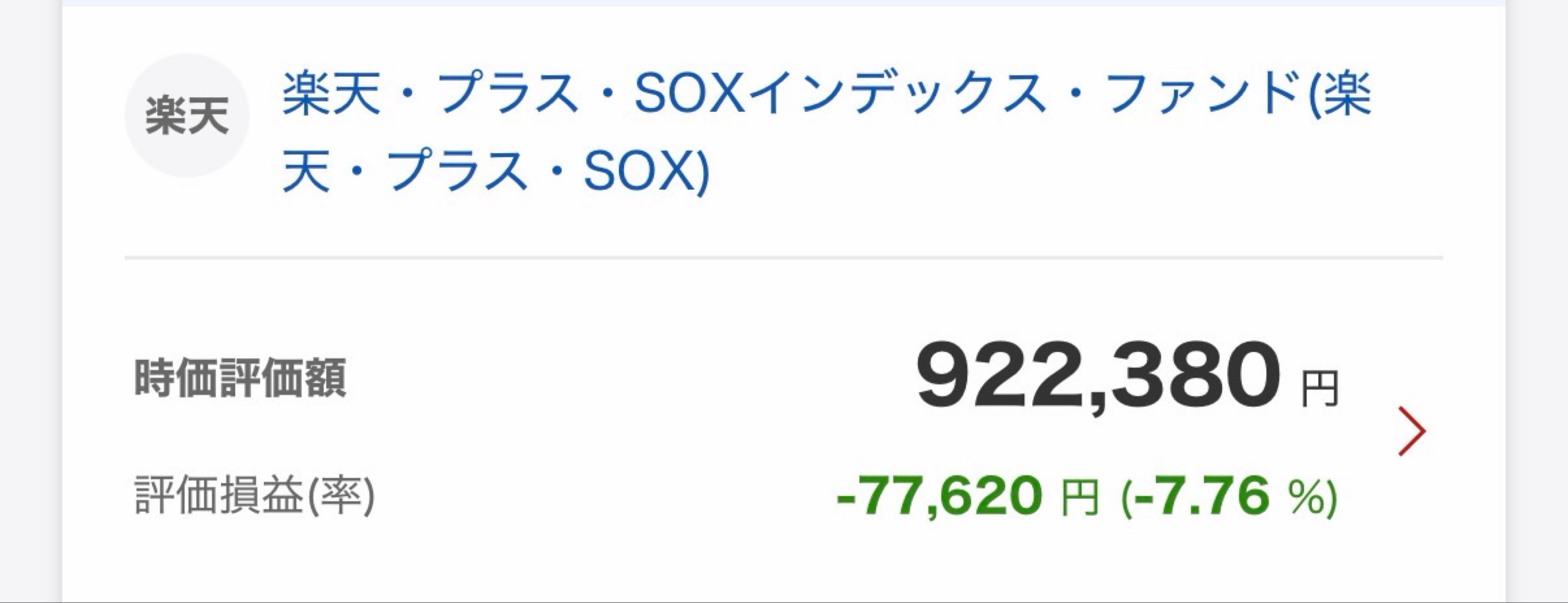 楽天・プラス・SOXインデックス・ファンド【9I315241】：掲示板 