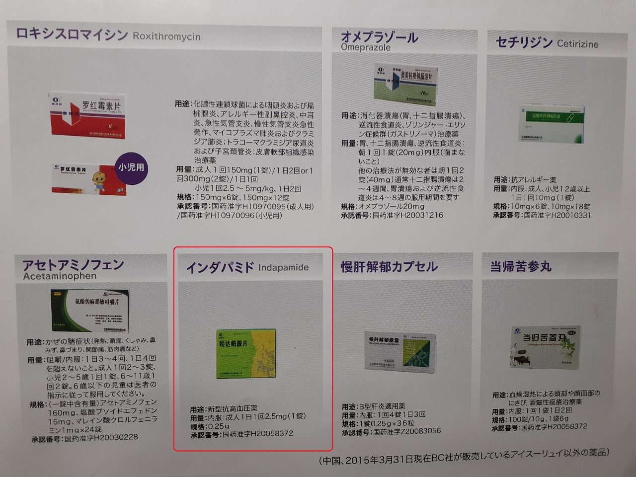 インダパミドEMSリーフレット