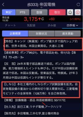(株)帝国電機製作所【6333】 完全にLNG関連かつ対米投資1号案件の1丁目1番地‼️