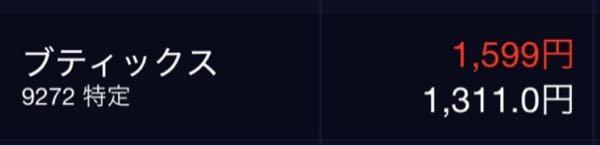 ブティックス(株)【9272】 なにあげ?四季報先取りとか?