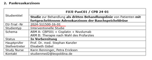 (株)キャンバス【4575】 https://www.leopoldina-krankenhaus.com/fileadmin/Pflegedaten/Medizinische_Klinik_2/PDFs/Studien_Medizinische_Klinik_2.pdf こちらで確認できます。 ドイツ・レオポルディナ2026/6/8更新(枝番01) No.2024-511500-16-01 有識者が公式Xについて確認済みで、枝番が繰り上がるのは軽微な修正でも繰り上がると解説されてました。 CTIS上では承認されないと一般人は見れないし、キャンバスは事前にスポンサーサイトで諸々やりとりや承認の確認できるでしょう。