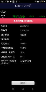 マツダ(株)【7261】 2連勝