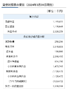 (株)Speee【4499】 株主資本20億くらいですね!
