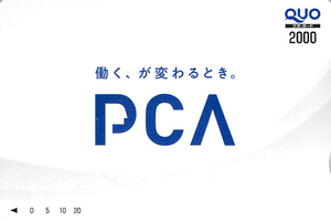 ピー・シー・エー(株)【9629】 【 株主優待 到着 】 (300株) 2,000円クオカード ※図柄は昨年と一緒 ー。