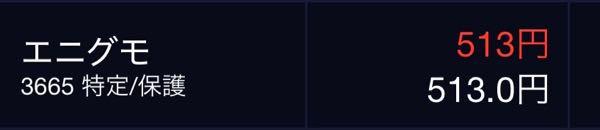 (株)エニグモ【3665】 含み損覚悟で、 高値掴みだとわかってガッツリ買った! 一株30円の配当目当てに!笑