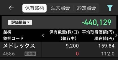 (株)メドレックス【4586】 あら111も刺さった٩(๑❛ᴗ❛๑)۶