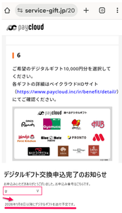 ペイクラウドホールディングス(株)【4015】 【 優待”案内” 到着 】 (500株) 10,000円分デジタルギフト ※2026年8月権利から、継続保有1年以上 ー。