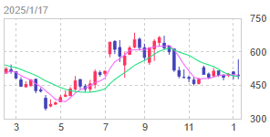 ペイクラウドホールディングス(株)【4015】 【　1年前(2025年) 1/17　】　日経終値38,451円の日。　300株　485円買いが最初。　 &rarr;4/7に200株  501円追加買いで (合計500株)。　優待楽しみに長期保有予定　ー。