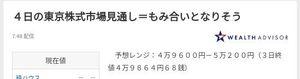 「熟考の末」   [今日の株式]