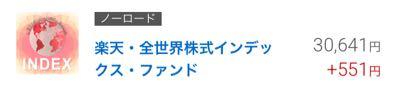 楽天・全世界株式インデックス・ファンド【9I311179】 😮