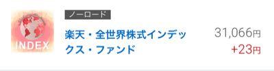 楽天・全世界株式インデックス・ファンド【9I311179】 😮