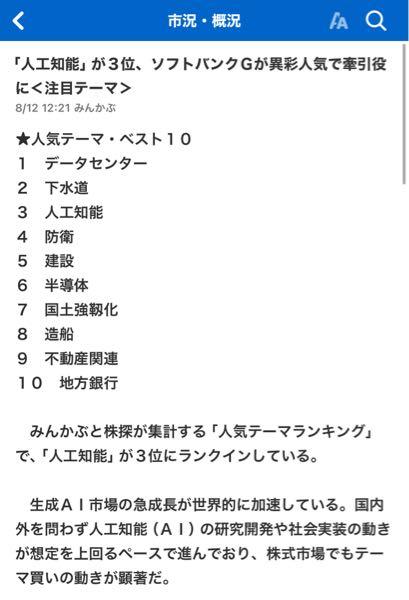 ＨＥＲＯＺ(株)【4382】 ニュースに掲示されているけど、人工知能テーマでここも拾われてるのね。それで微妙に上がってるのか。