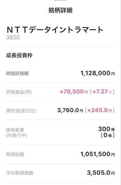 (株)ＮＴＴデータイントラマート【3850】 NTTって名前書いてるだけで買ったけどなんの会社なん？！