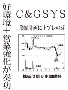 (株)CGSホールディングス【6633】 【 10年前(2015年) 】 C&Cシステムズ ー。