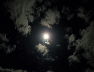 月と雲と…黒幕の部屋 …。