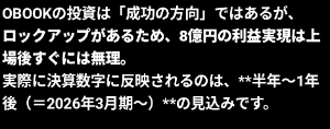 (株)UNIVA・Oakホールディングス【3113】 ロックアップかかってたら