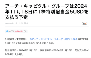 アーチ・キャピタル・グループ【ACGL】 これか なんかよく解らんがごっちゃんです