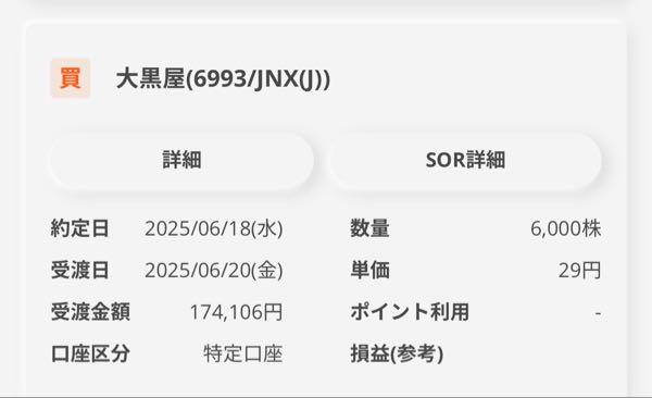 大黒屋ホールディングス(株)【6993】 違う証券口座にもたらふくあるよ💪 このころから買ってる‼️ 買えば買うほど含み損中だけど 上がるやろ😏