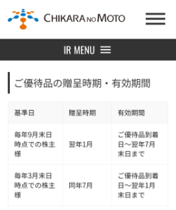 (株)力の源ホールディングス【3561】 選択式になったので、実際に届くのは来年のようです。 まあ優待どれにする？って案内は、そろそろ届く頃かも。