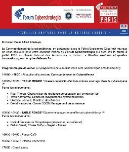 Multiven Japan Mirtivenはフランス武装部隊主催の第2次ネットワーク防御フォーラムに招待されて光栄です。今年のテーマはCybbdenonのイノベーションに集中します