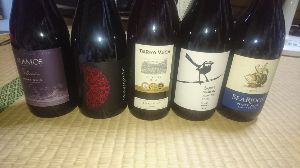 (株)ＶＬＣセキュリティ【2467】 たわいものいデイリーワインです。 ALL。ピノ・ノワールの5本となります。  最底辺層ながら、デイリーはこのようなものをたしなんでおります。キッキっ🐵