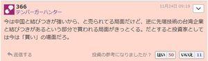 シャープ(株)【6753】 台湾とつながりのある企業は中国リスクで一時的に売られ過ぎうられ売られる局面があるけど、逆に台湾とつながりがあることで買われる局面が来るはずだ、とは以前の私のカキコだけど思ったより早く来たからびっくりしたよ。  あっ、zakは私の別アカウントです。