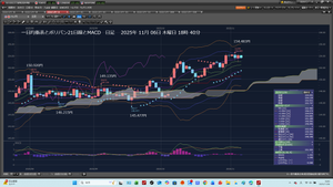 TOPIXベア上場投信【1569】 2025年11月06日　木曜日19時00分ごろ寝てしまう。 20時25分に起きた。ドル円を、見ると陰線だ。 何故だ。知るか。今だ。100で成り行きロングだ。  100　　→　　153.780円　　　→　6502.79 	2025年11月6日 20:30  2025年11月06日　木曜日　20時35分 何故だ。今日未明には、陽線なのに、陰線だ。 何故だ。知るか。買い急いだのだ。