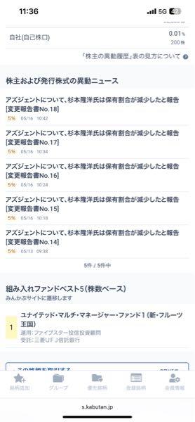 (株)アズジェント【4288】 此処は社長が株を売りまくっているが？  なんでだぁ？