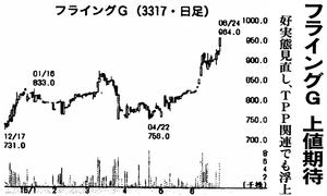 (株)フライングガーデン【3317】 【　10年前（2015年)　】 2014-2015　ー。