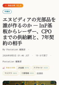 住友電気工業(株)【5802】 9/5の記事ですね。 5日経ってもまだ2111.5円なんですが… がんばれよ、住友電工