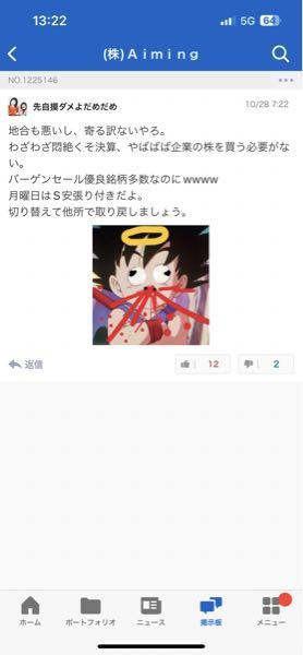 ケイアイスター不動産(株)【3465】 売りポジションもってこの掲示板で偉そうな発言してるサキズモはAimingやその他低位株の死体蹴りが趣味の惨めな独身の中年です