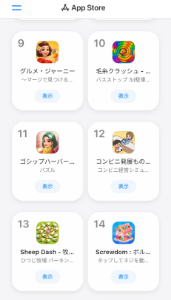 (株)東京通信グループ【7359】 コンビニ発展ものがたり 12位に上がってきました この他にも100位以内に 耳だけ捜査線 ニッポン征服 トリミン！ があります😊