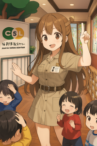 (株)シー・エス・ランバー【7808】 賃貸している保育園の園児と遊ぶ。