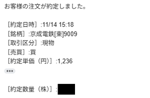 京成電鉄(株)【9009】 最後に追加購入させてもらいました。安く売ってくれた方、ありがとうございます<m(__)m>
