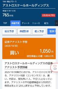 (株)アストロスケールホールディングス【186A】 🌟 🌟 アストロスケール HD 🌟 🌟 🌸証券アナリスト予想１０５０円🌸  それではおやすみなさいませ💤 ムニャムニャ💤 (dorさん、パクってスミマセン)