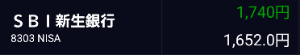 (株)SBI新生銀行【8303】 ほんとありがとうね🤭 長期ポジ確保できました🥳