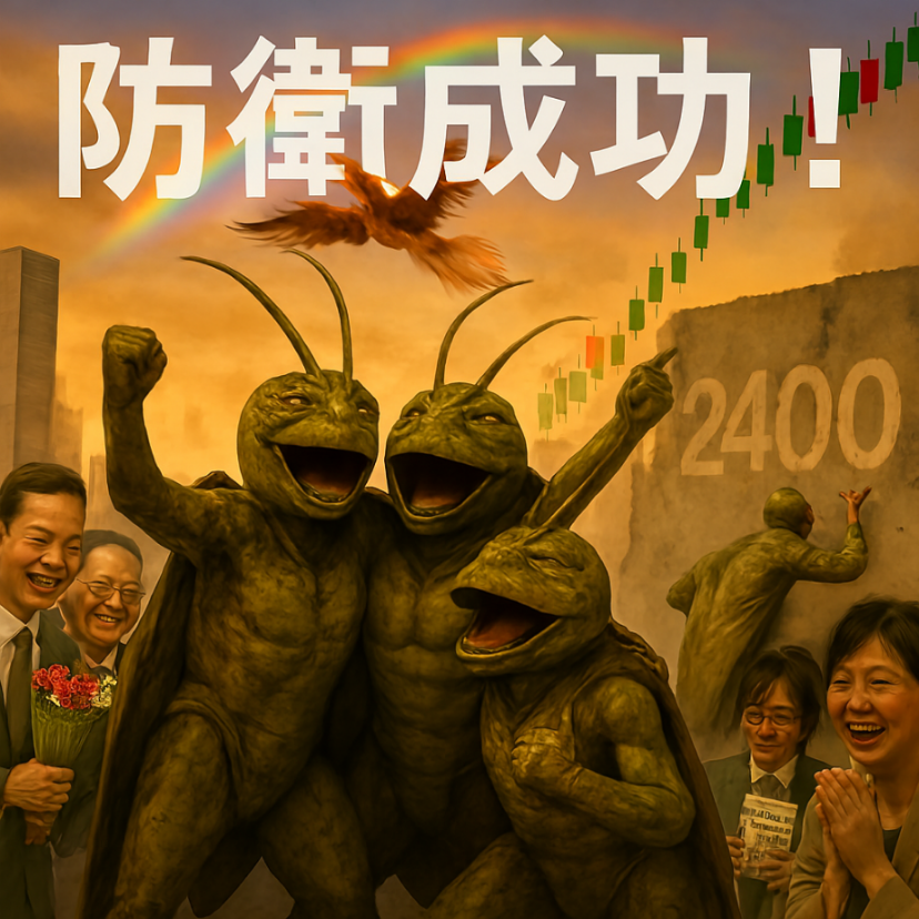 (株)ディー・エヌ・エー【2432】 252400ライン防衛成功！🎊  売りが諦めたら、どこまでも上に行きそうな勢いあるな！🚀  ヤバい量買ってるけど、買い増しちゃった😃