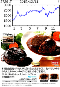 (株)JALUX【2729】 【 10年前(2015年) 】 優待商品券をまとめて交換した「牛たん入りハンバーグセット」 ー。